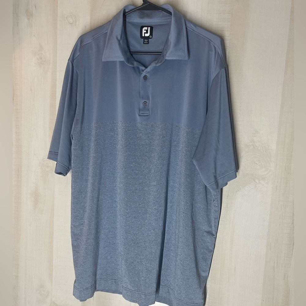 FootJoy blue short‎ sleeve polo shirt size 2XL